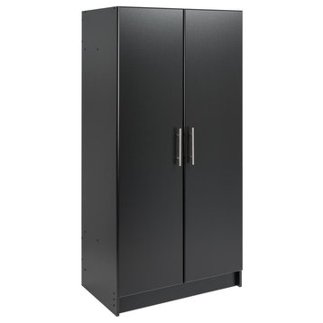 Elite 32 Wardrobe Cabinet, Black