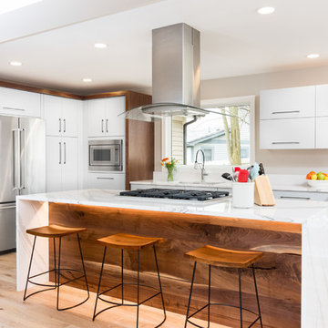 Modern Custom Wood Kitchen Remodel