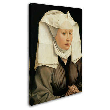 Rogier van der Weyden 'Woman With A Winged Bonnet' Canvas Art, 32 x 22