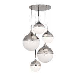http://www.matthewizzo.com/catalog/robert-abbey-jonathan-adler-nickel-chandelier - Chandeliers