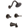 Oakmont Brass Bath and Shower Trim with Valve in Oil Rubbed Bronze