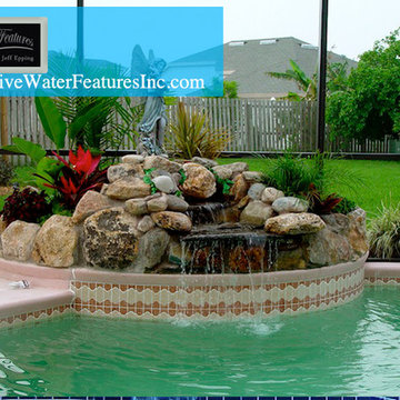 Small pool waterfall