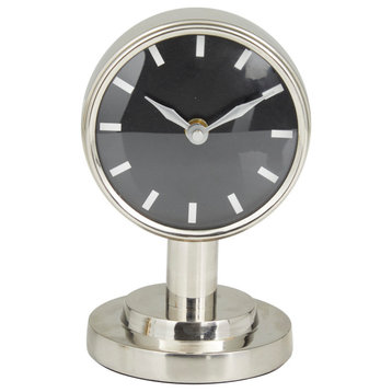Modern Silver Stainless Steel Metal Clock 560762