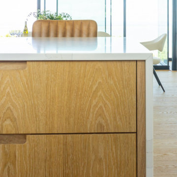 Japandi Style Oak Handmade Kitchen