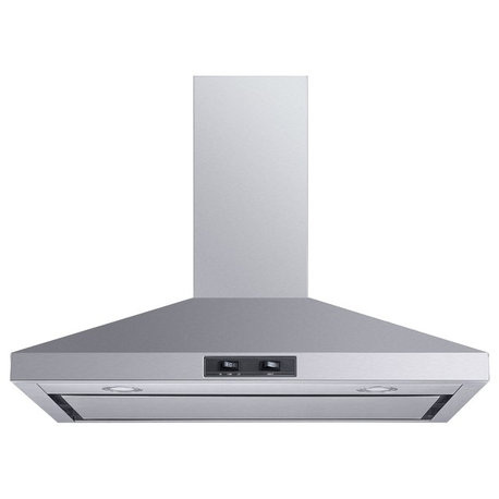 Winflo Convertible Wall-Mount Range Hood, Stainless Steel, 30"