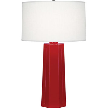 Mason Table Lamp, Ruby Red