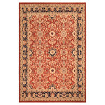 Bareens Designer Rugs - Shabby Chic Ziegler Sondra Rust Blue Hand-Knotted Wool Rug - 8'1'' x 9'8'' - Enhance the ambiance of your home with this magnificent Persian-influenced Turkish hand-knotted rug made by skilled artisans capable of creating the most exceptional vegetable dyes and hand-spun wool. This exquisite handmade rug is a one-of-a-kind Peshawar Kafkaz, otherwise identified as Chobi, Chobi Peshawar, Oushak, or Ziegler rug. These handmade rugs are crafted in Pakistan utilizing superior-quality wool imported from Australia, New Zealand, and Korea in two types of weaves: the Persian weave and the Mori weave. This rug is meticulously crafted by hand using the finest natural vegetable dyes extracted from local plants. The artisans use a blend of hand-spun local and fine merino wool, resulting in a rug with a compelling texture, higher lanolin content, and longer staple. The artisans occasionally incorporate natural or artificial silk into the pile to enhance specific motifs. The finished product is an awe-inspiring execution of flawless design and an understated palette that exudes elegance.