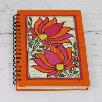 Blooming Lotus Handmade Paper Journal