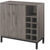 34" Modern Buffet Wine Storage Cabinet - Slate Gray