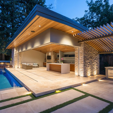 Contemporary Pool House