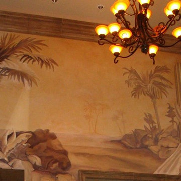 Stunning Trompe L' oeil Murals