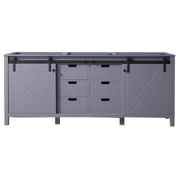 Marsyas 80" Dark Grey Vanity Cabinet Only