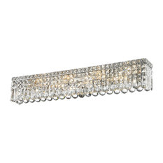 Apollo Wall Sconce, 8-Light, Chrome, Clear Crystal