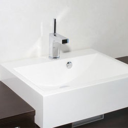 Aquatica Kandi Cube Stone Bathroom Sink - Bathroom Sinks