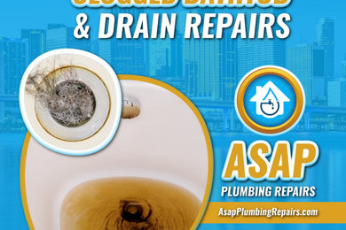 Clogged Bathtub and Drain Repairs | Asap Plumbing Repairs | (786) 701-0622