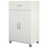 SystemBuild Lonn 24" 1 Drawer/2 Door Base Storage Cabinet in White