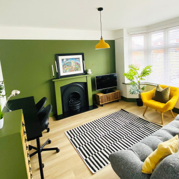 office/living renovation