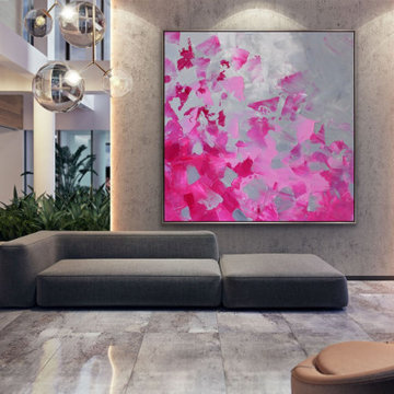 "Celebration" 48x48 inches Large Modern Painting MADE TO ORDER