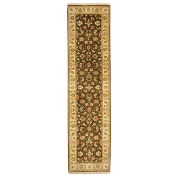 2'7x9'11, Handmade Luxury Agra/Mahal Rug