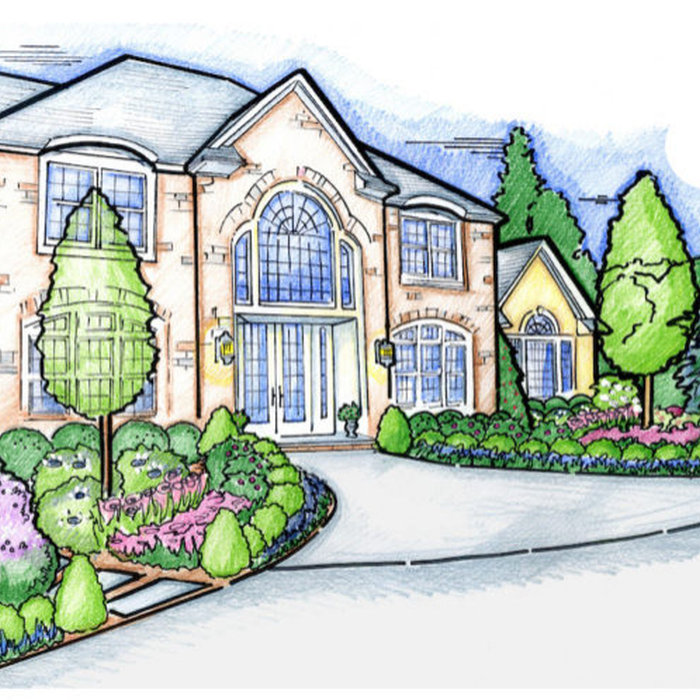 Landscape Sketch by Peter Atkins and Associates Do you require Help with your landscape?