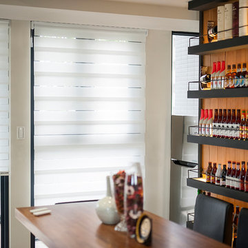 Motorized Zebra Roller Shades