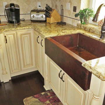 Single Well Copper Farmhouse Sink