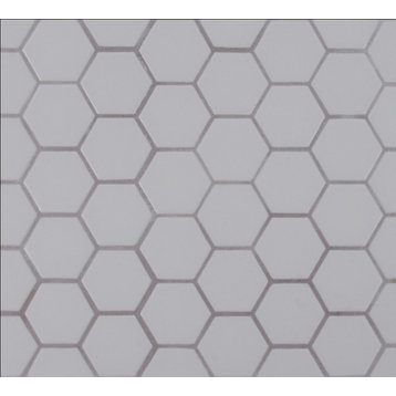 Retro Hexagon Matte Pattern Porcelain Mosaic, 20 Sheets