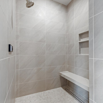 29 - Transitional Master Bathroom Shower