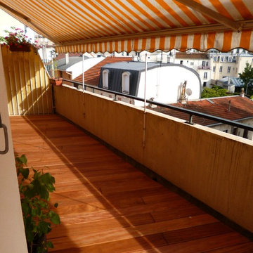 Balcon / Terrasse en bois exotique