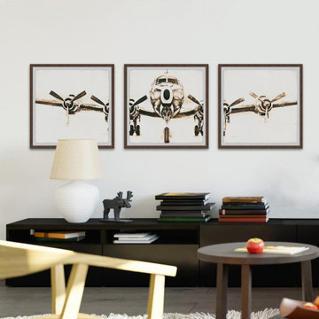 Airplane II Triptych