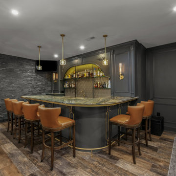 Lower-Level Basement Bar & Entertaining Space