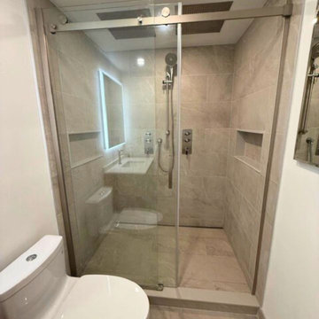 Modern Guest Bathroom Renovation in Yorkville, Toronto