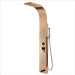 Almeria Shower Panel with Rainfall & Body Massage Jet - Shower Panels And Columns