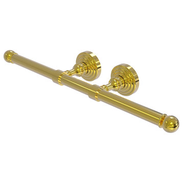 Waverly Place Double Roll Toilet Tissue Holder, Polished Brass