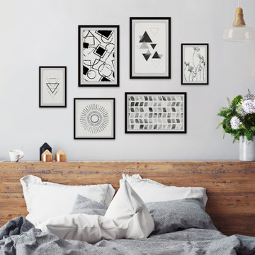 Bold Geometry Hexaptych