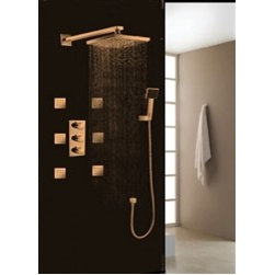 ORB Sierra Multi Color Water Powered Led Shower with Adjustable Body Jets and Mi - Showerheads And Body Sprays