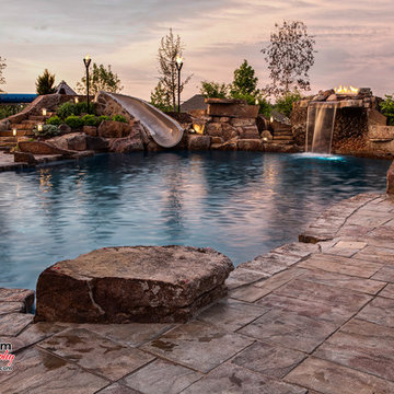 Custom Moss Rock Pool