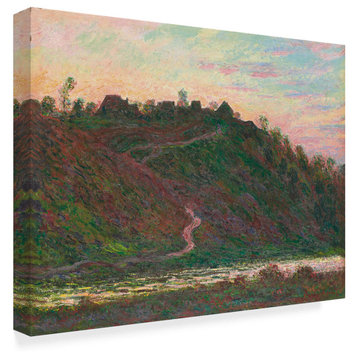 Claude Monet 'Village De La Roche-Blond, 1889' Canvas Art