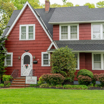 Cottage Red Paint Adds Rustic Feel To Gorgeous Cranford Home