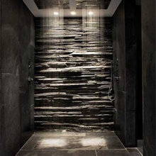 bathroom shower - rough stone