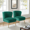 Upholstered Side Chair, Set of 2, Green