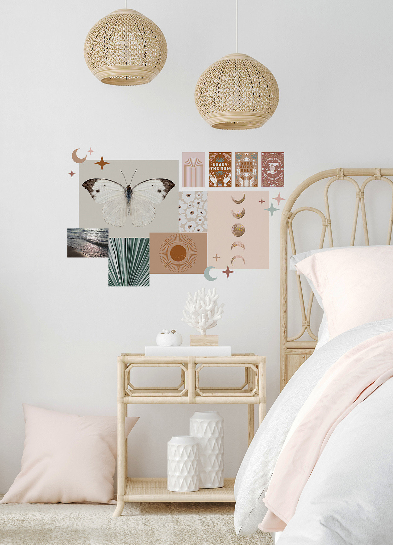 Mystical Boho Collage Wall Decals - Eclectic - Wall Decals - by