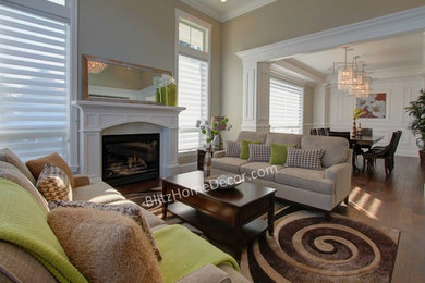 Living room - craftsman living room idea in Vancouver