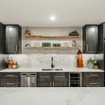 Chester Springs Basement Remodel | Full Wet Bar, Game Room & Entertainment Suit