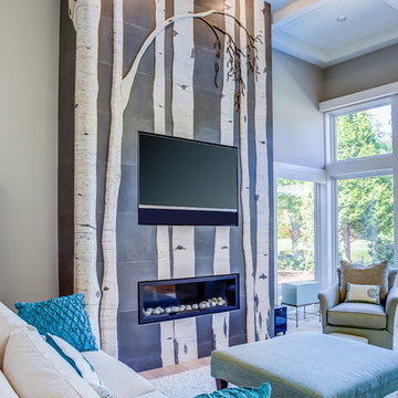 8 Birch Fireplace