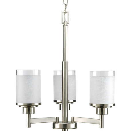 Alexa Collection 3-Light Chandelier, Brushed Nickel