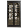 4-Shelf Display Cabinet With Decorative Glass Doors by Pulaski Furniture