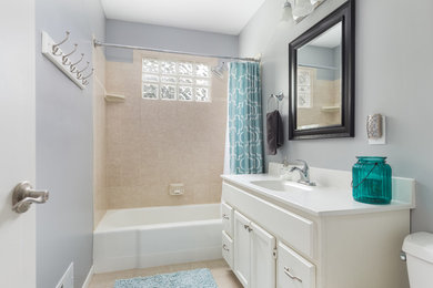 Inspiration for a transitional bathroom remodel in Kansas City