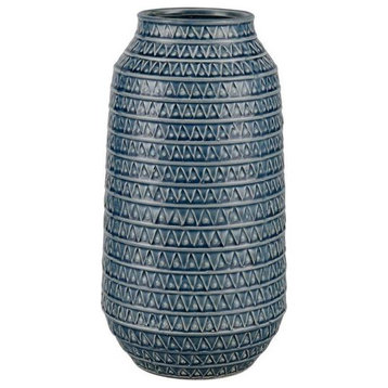 Elk Home Camden, 12.2" Large Vase, Blue Finish