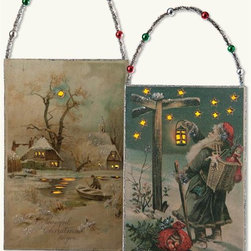 Hold To Light Window Ornaments (Pair) - Christmas Ornaments